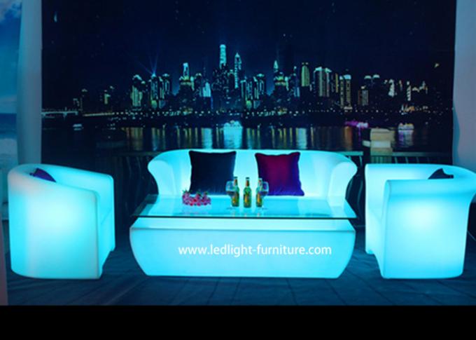 El resplandor grande del RGB enciende para arriba el sofá con muebles modernos dobles del estilo de Seat KTV
