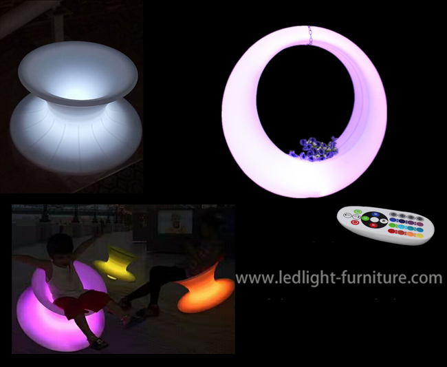 Los colores del RGB 16 que cambian el LED se encienden para arriba balancean a prueba de choques para el juego del adulto y de los niños
