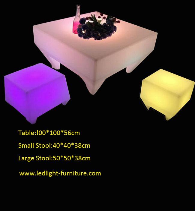 Brillo al aire libre de los muebles del partido del RGB LED del diseño único con teledirigido