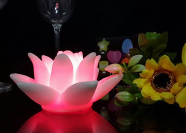 China 7 colores se descoloran prenda impermeable de la lámpara de mesa de la flor del LED Lotus con DE/EN el botón proveedor