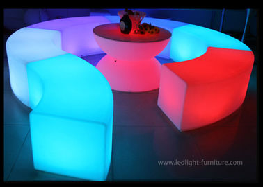 China Sistema formado redondo al aire libre de la silla del banco de la iluminación del LED de los muebles inalámbricos LED de la luz proveedor