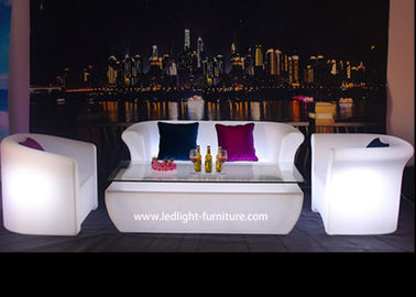 China Sofá plástico del resplandor de los muebles de la luz del club nocturno LED con el cambio de los colores del RGB proveedor