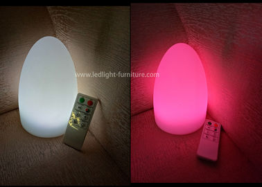 China Lámparas de mesa decorativas modificadas para requisitos particulares del LED, luz cambiante del huevo del color cambiable  proveedor