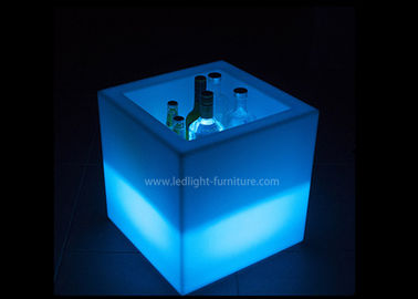 China Refrigerador recargable del cubo de hielo de la luz los 40cm del cubo del polietileno LED para la exhibición de la botella proveedor
