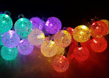 China Luces de hadas solares de la secuencia de la bola de cristal LED de 19,7 pies para la decoración del día de fiesta proveedor
