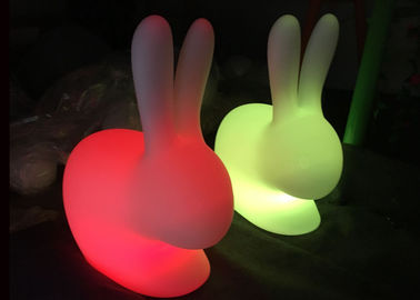 China Silla llevada juego del conejo de los muebles del resplandor de los niños con la luz colorida, material plástico proveedor