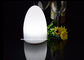 Pequeñas lámparas de mesa decorativas del LED, luz formada huevo recargable de la noche  proveedor