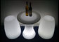 tabla y silla de la barra del presumido LED de la altura de los 60cm pequeñas con con base metálica robusto y el soporte proveedor