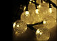Luces de hadas solares de la secuencia de la bola de cristal LED de 19,7 pies para la decoración del día de fiesta proveedor