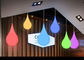 El descenso del agua de la ejecución formó diseño colorido divertido del uso del sitio/de la tienda de la iluminación de Deco proveedor