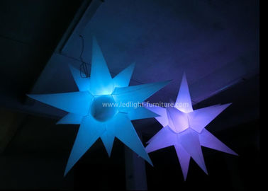 China El RGB colorea la luz inflable del LED, 12 luces de la estrella de la ejecución del paño LED del PVC de los puntos fábrica