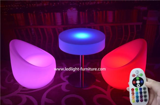 Ningunos muebles doblados de la luz del LED encienden para arriba sillas y las tablas para la decoración