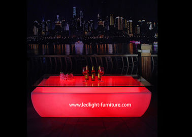 China Muebles iluminados de moda de la barra de la tabla de cóctel del material plástico LED proveedor