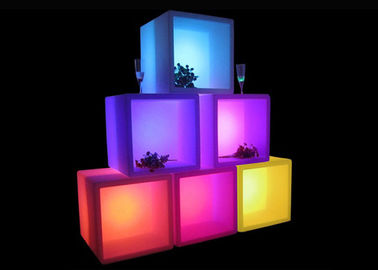 China cubo de hielo abierto de la barra de la parte posterior del cubo de la luz del cubo de los 40X40X40cm LED para la exhibición de la bebida proveedor