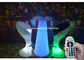 Los muebles del patio de los colores LED/teledirigidos multi encienden para arriba los muebles al aire libre proveedor