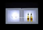 Cubo de hielo teledirigido del cuadrado LED recargable para la exhibición del vino de la barra proveedor