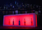 Cubos con pilas de la barra ligera, exhibición iluminada resplandor grande de la botella  proveedor