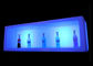 Cubos con pilas de la barra ligera, exhibición iluminada resplandor grande de la botella  proveedor