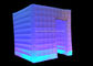 Cabina inflable blanca de la foto del cubo de Oxford LED con 16 colores que cambian luces proveedor