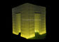 Cabina inflable blanca de la foto del cubo de Oxford LED con 16 colores que cambian luces proveedor