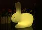 Luz formada conejito lindo de la noche del LED, cambio blanco de los colores de la lámpara 16 del conejo proveedor