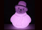 Decoración colorida de Navidad del muñeco de nieve de la iluminación del aspecto blanco con pilas del PE proveedor