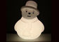 Decoración colorida de Navidad del muñeco de nieve de la iluminación del aspecto blanco con pilas del PE proveedor